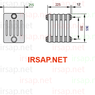 Радиатор IRSAP Tesi 60365/5 T02 CL 01